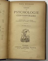 Bourget Paul, Essais de psychologie contemporaine. Baudelaire, M. Renan, Flaubert, M. Taine, Stendhal - sklep internetowy, sprzedaż online 