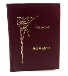 Whitman Walt, Trzy poematy [I polskie wydanie][Stanisław de Vincenz][okładka skórzana] - sklep internetowy, sprzedaż online 